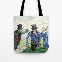 The Drinkers (1890) by Vincent Van Gogh. Tote Bag