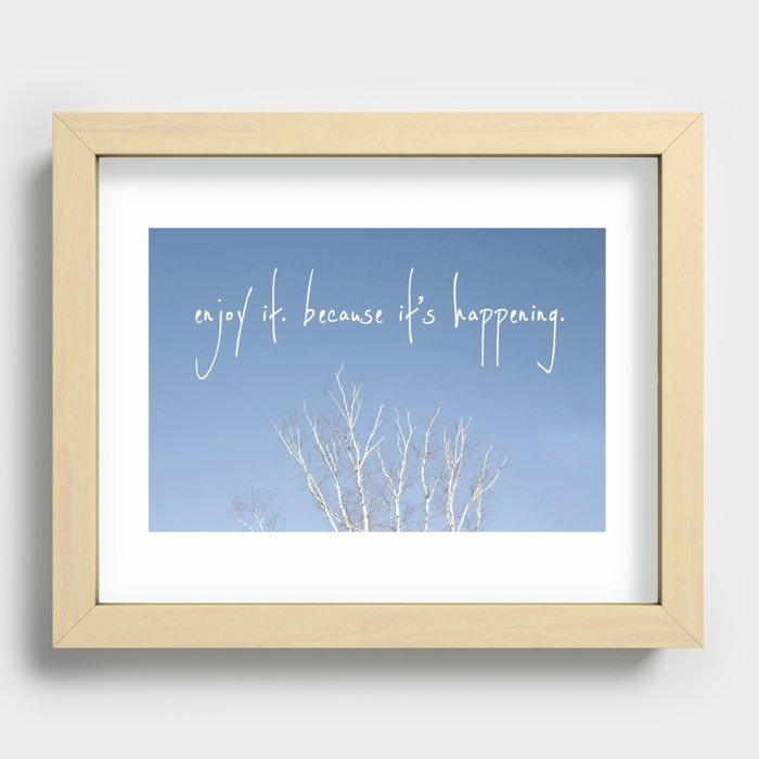 perks of being a wallflower - life is happening Recessed Framed Print