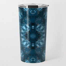 Dark and Blue Mandala Travel Mug
