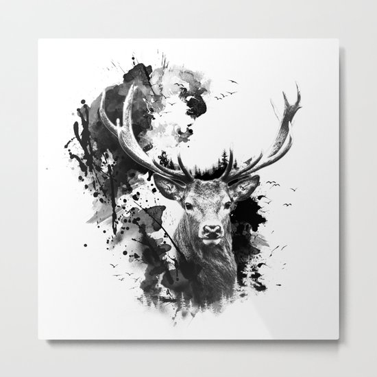 Once upon a Stag Metal Print
