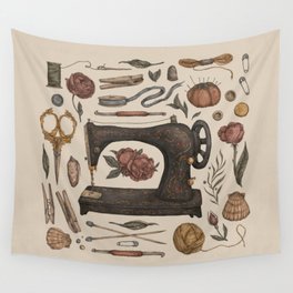 Sewing Collection Wall Tapestry