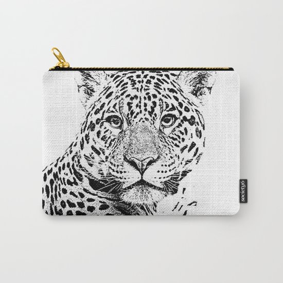 Cheetah Sketch Carry-All Pouch