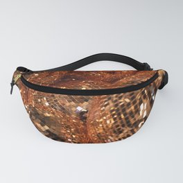 Gold Glitter Discoballs Fanny Pack