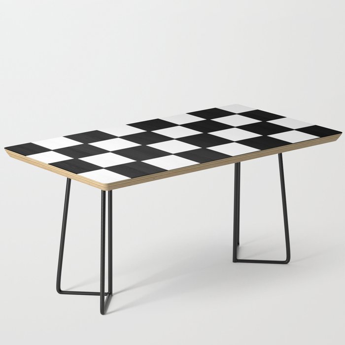 Black and White Checkered Coffee Table