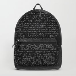 the Closest Thing We Have to a Master Equation of the Universe Backpack
