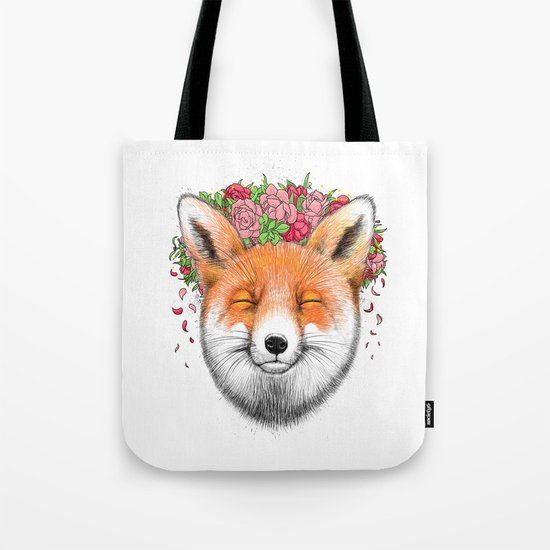 happy fox Tote Bag