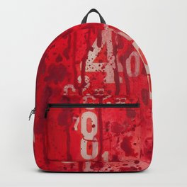 Numeric Values: Slash the Budget Backpack | Scary, Vampire, Cut, Number, Splatter, Abstract, Mechanical, Slice, Font, Time 