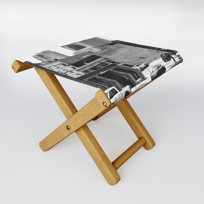 Minneapolis Black and White Photography Folding Stool