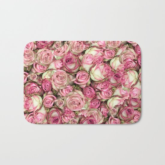 Your Pink Roses Bath Mat