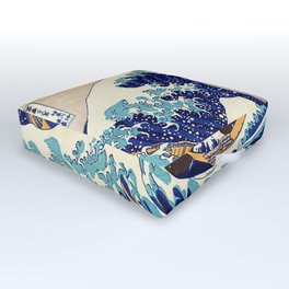 The Great Wave Off Kanagawa Outdoor Floor Cushion | Japan, Woodblock, Hokusai, Mountfuji, Painting, Ukiyoe, Vintage, Katsushikahokusai, Japanese, Asian 