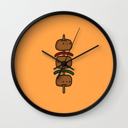tasty kebab Wall Clock