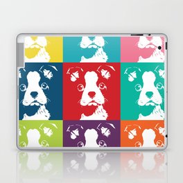 Boston Terrier Color Pattern Illustration Laptop Skin