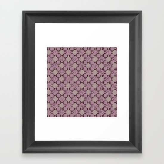 pattern (pale pink#2) Framed Art Print