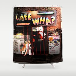 Cafe Wha Shower Curtain