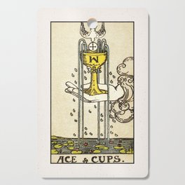 ACE OF CUPS / WHITE Cutting Board