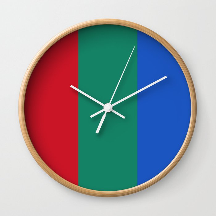 Flag of Mars Wall Clock