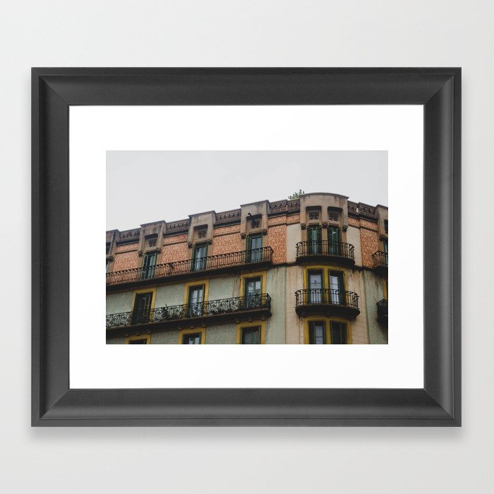 Decorated Balconies Framed Art Print