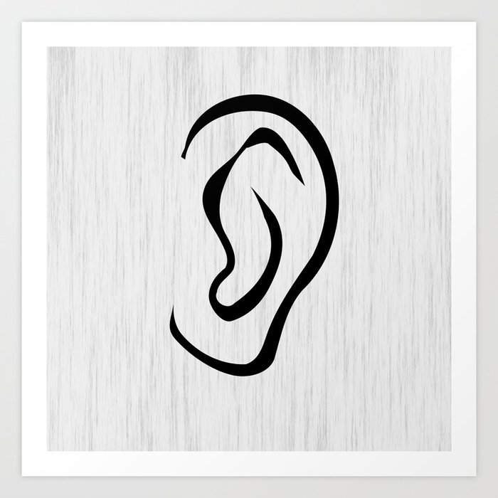 The ear Art Print