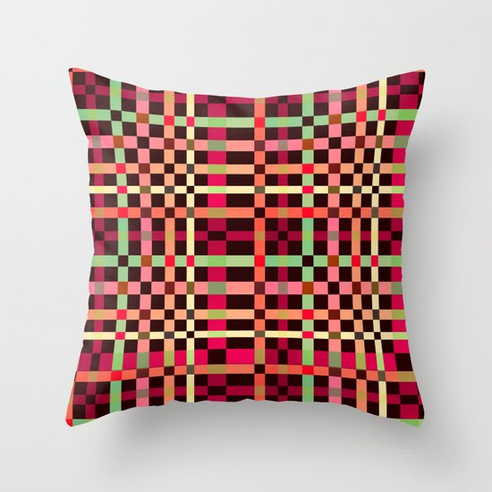 Little squares pattern! Throw Pillow