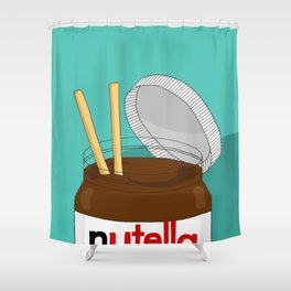 Sugar Crash No. 1: Nutella Shower Curtain