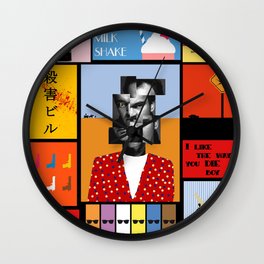 Tarantino illustration Wall Clock