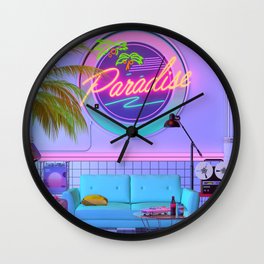 Paradise Wave Wall Clock
