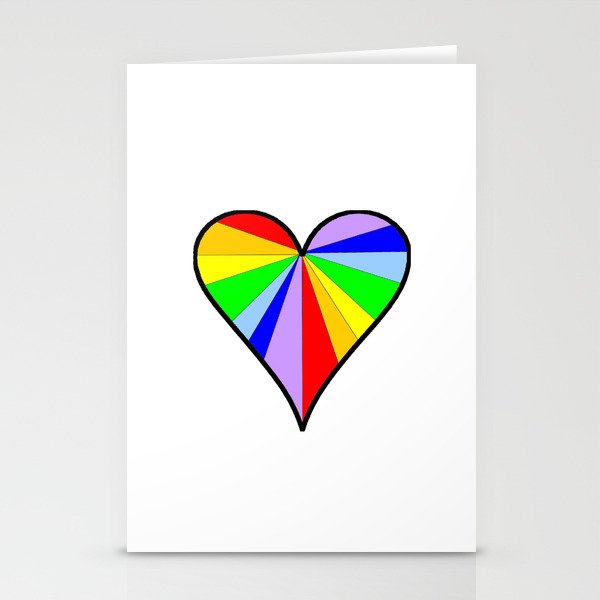 heart and color 6-love,romantism,romantic,cute,beauty,tender,tenderness Stationery Cards