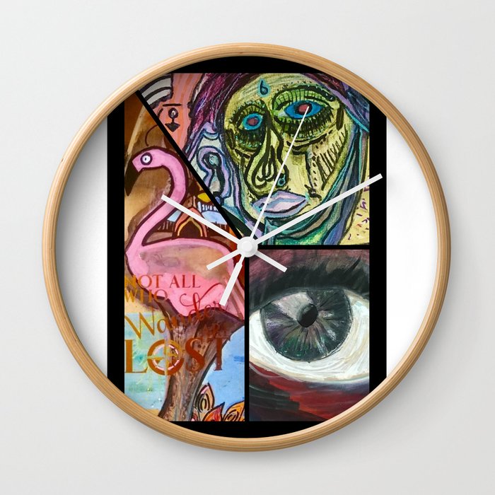 Surf Art Wall Clock