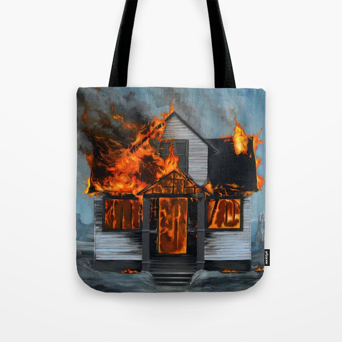 House on Fire Tote Bag