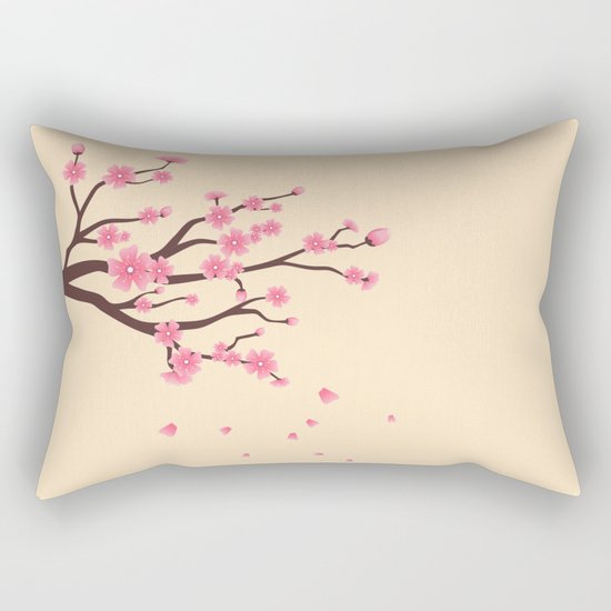 Cherry branch Rectangular Pillow
