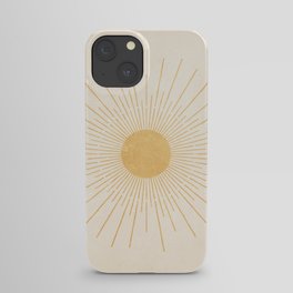 Sun #3 Yellow iPhone Case