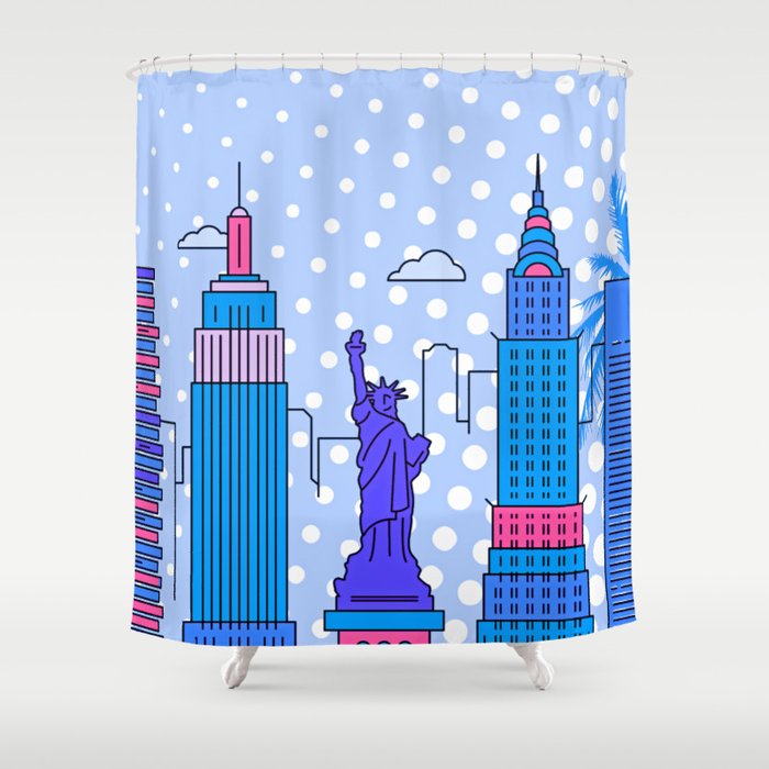 Vintage America Shower Curtain