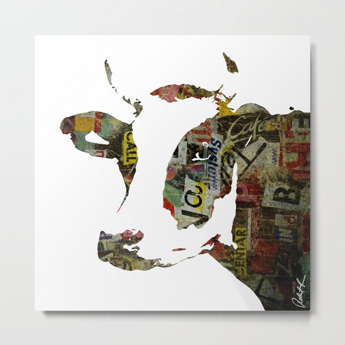 Graffiti Cow Pop Art Colorful Modern Abstract Painting Poster