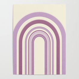 Purple Arches | Line Art Poster