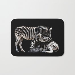 Pair of Zebras Bath Mat