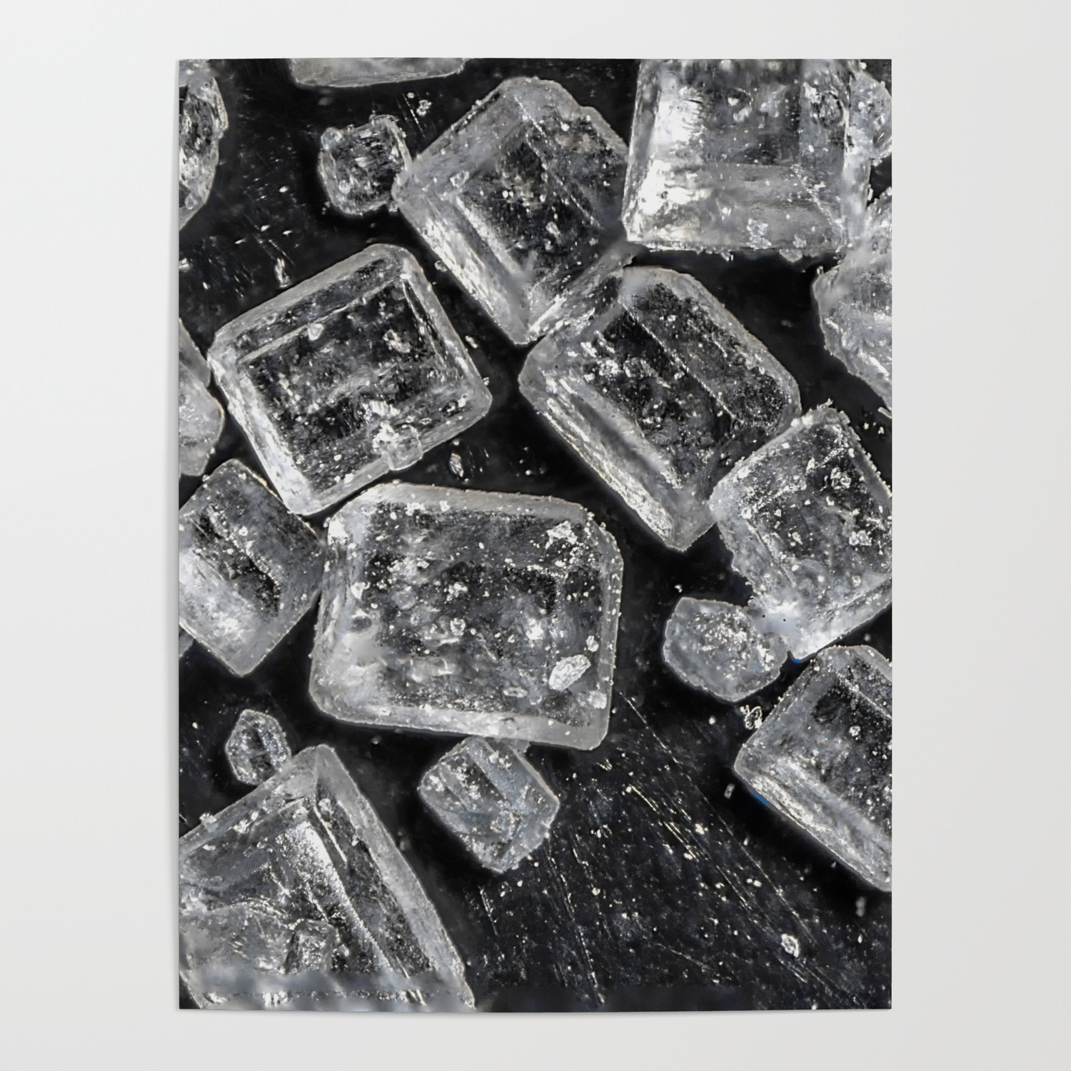 Amount of money repose replica Sugar Crystals under a microscope Poster by Roger Porter | Society6