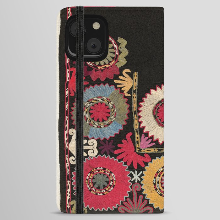 Lakai Uzbekistan Embroidery Print iPhone Wallet Case