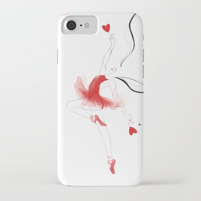 Ballerina In Red iPhone Case