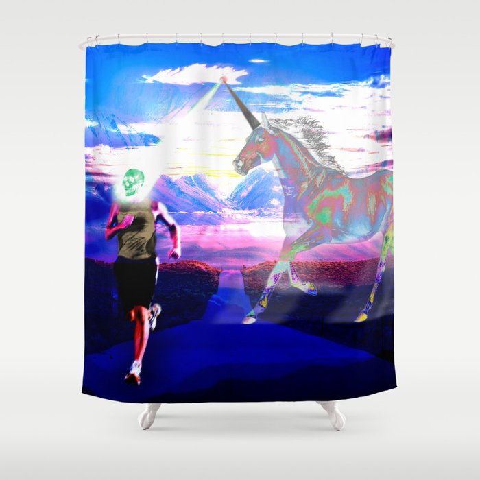 Unicorn Phaser Shower Curtain