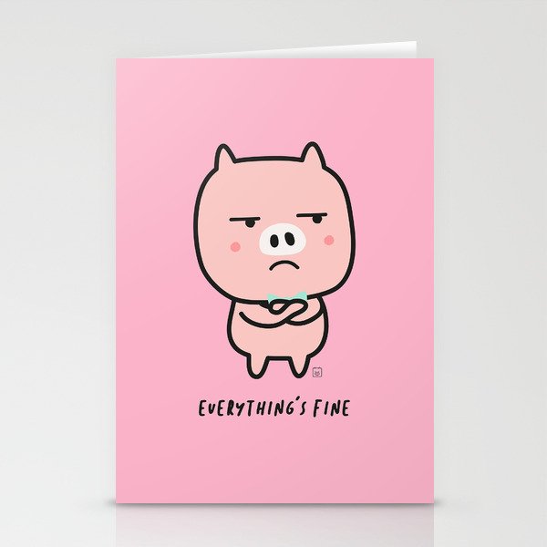 Everything's fine Stationery Cards
