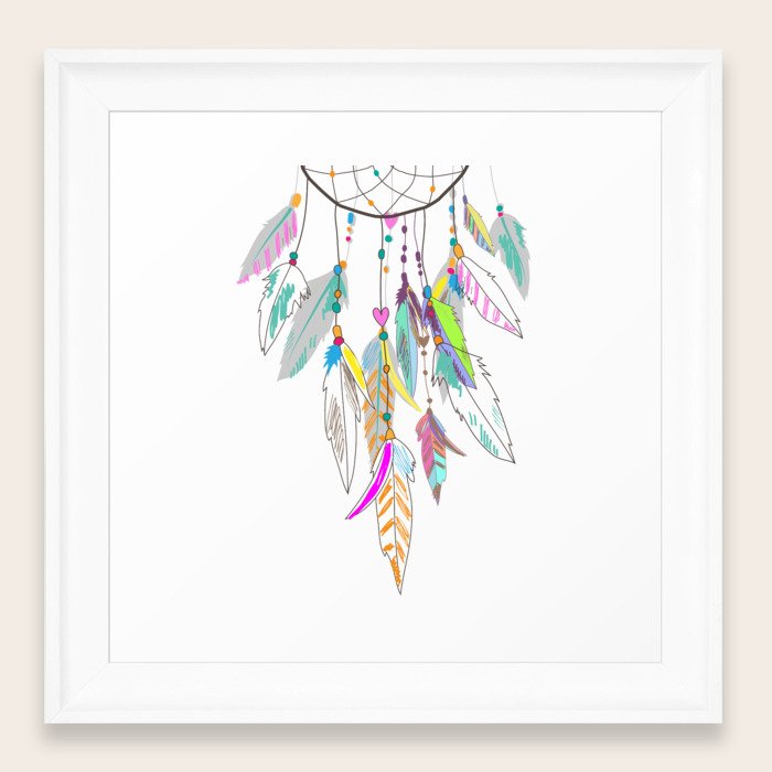 Dream Catcher Framed Art Print By Picartsso Society6 Dream Catcher Framed Art Print