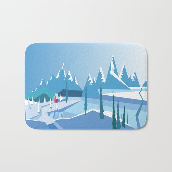 In The Ice Cold North No. 2 Bath Mat