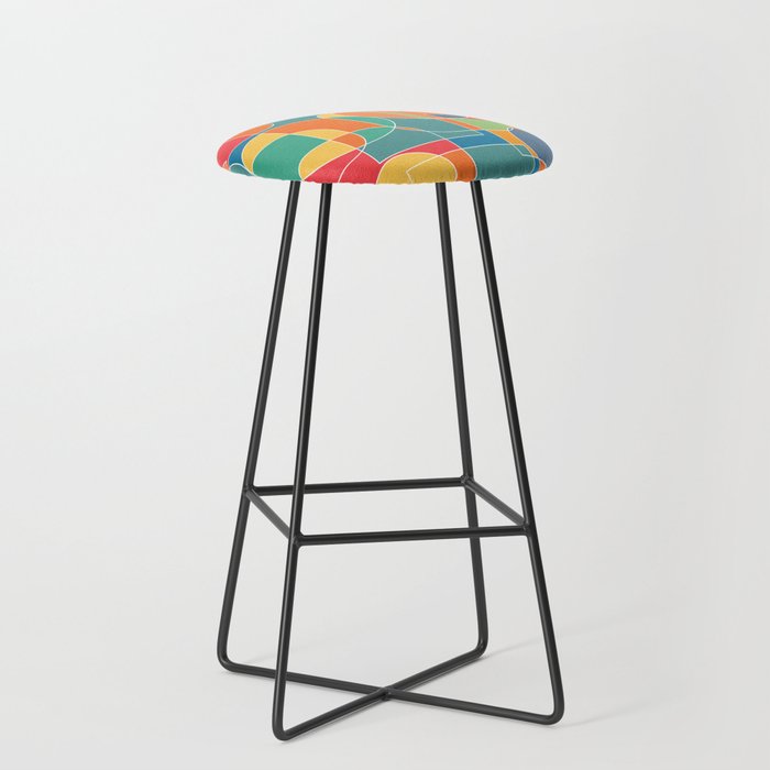 2 Abstract Geometry Shapes 211220 Bar Stool