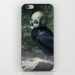 The Skull Bird, Graphic Design, Nature, Wildlife iPhone Skin