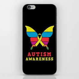 Autism Awareness Butterfly iPhone Skin