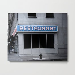 The [Seinfeld] Diner Metal Print