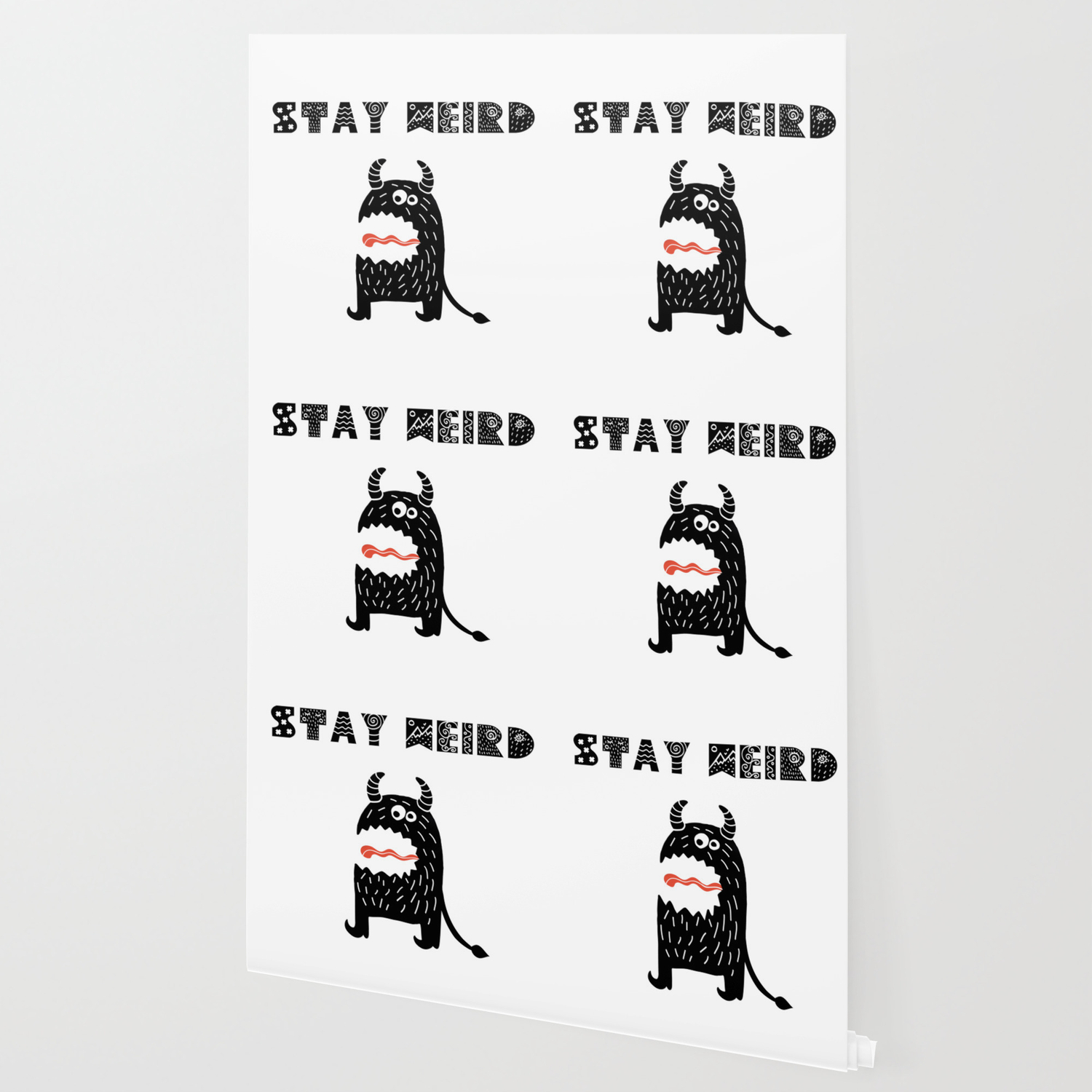 Stay Weird Wallpaper By Littlebunnywordtime Society6