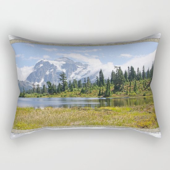 MOUNT SHUKSAN ONE AUGUST DAY Rectangular Pillow