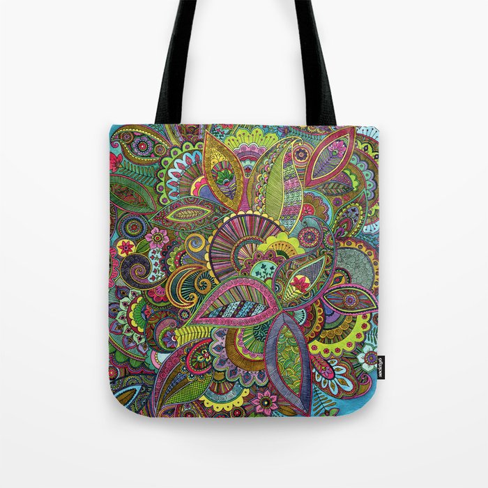 Evie's Garden Paisley Tote Bag