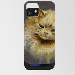 Study of a Cat's Head by Louis Wain iPhone Card Case